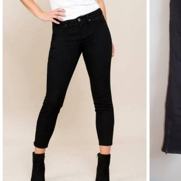 Just Black Mid Rise Ankle Skinny Jeans - Picture 1 of 9
